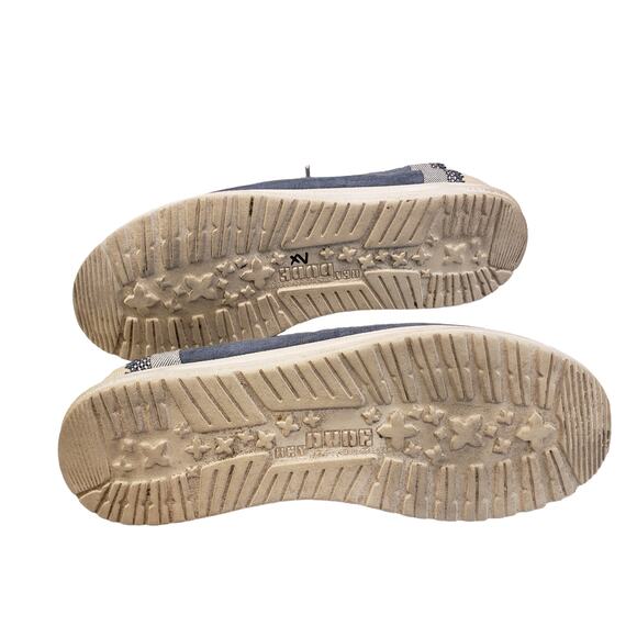 Hey Dude Mens Wally Linen Natural Collection Slip on Shoes Athletic Size 11 - Picture 8 of 10